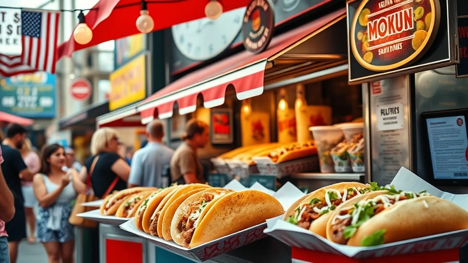 Ẩm thực đường phố Châu Mỹ với Tacos và Hot Dog
