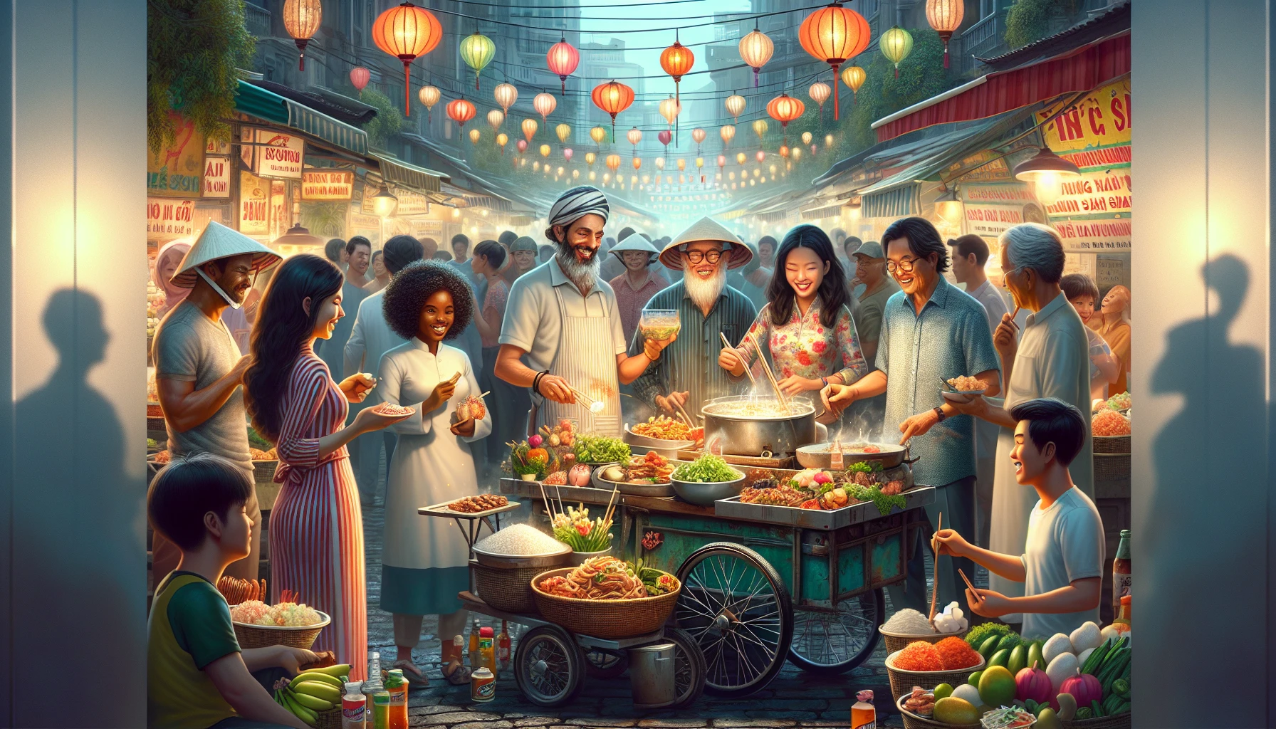 Ẩm thực đường phố nơi quận Bình Thạnh.