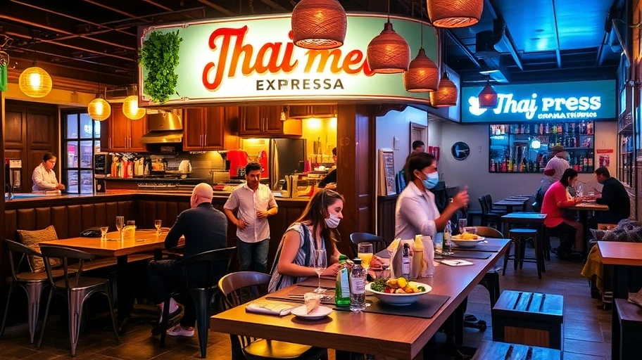 Ẩm thực đường phố tại Thai Express và Garlik