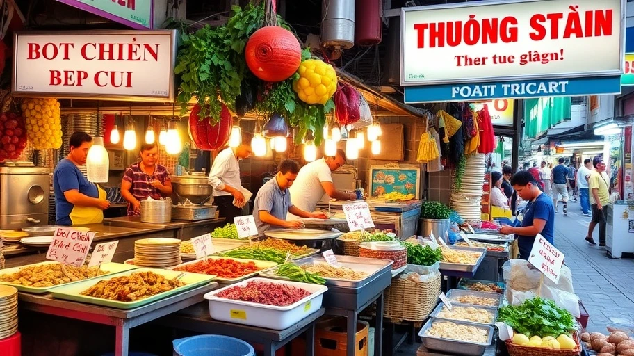 Ảnh chụp các quán ăn nổi bật tại Sài Gòn.