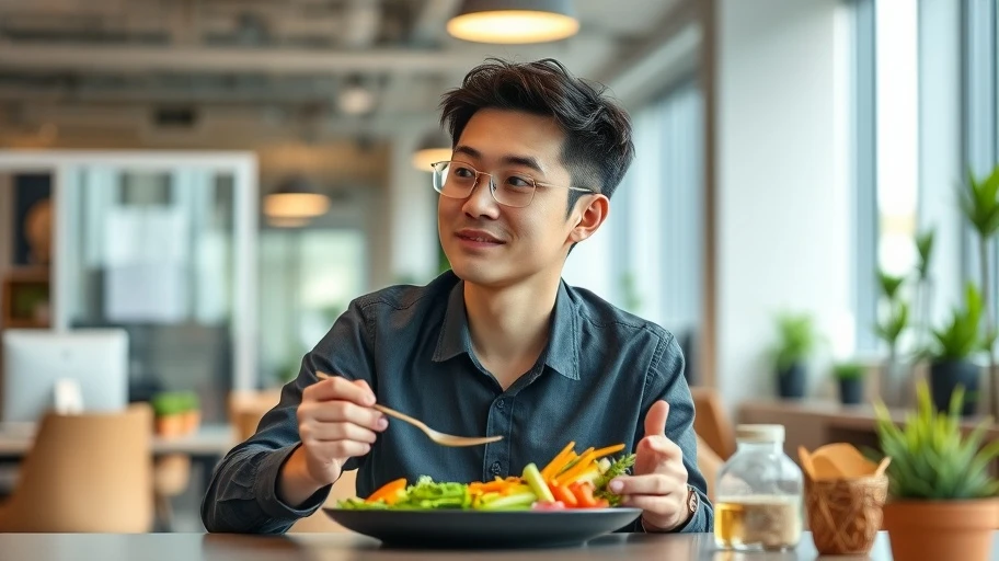 Ảnh mô tả xu hướng sức khỏe từ việc ăn trưa tại văn phòng