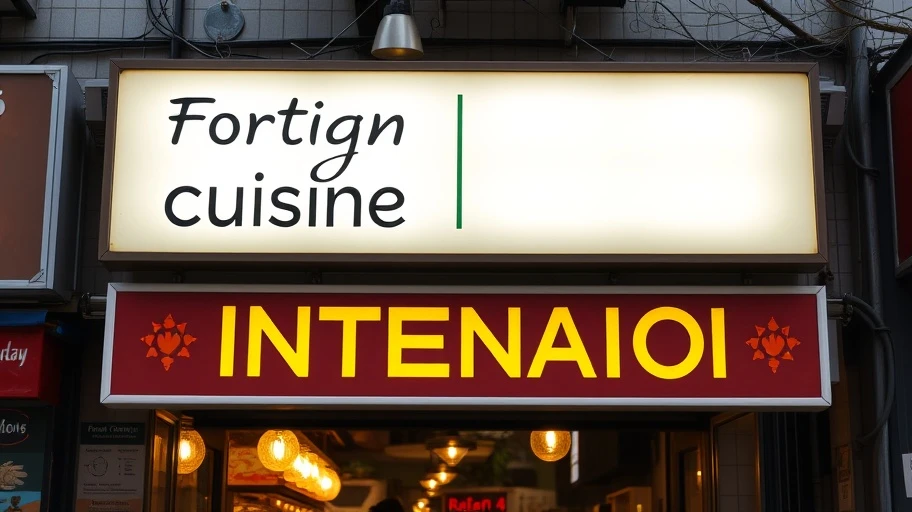 Ảnh so sánh foreign và international cuisine