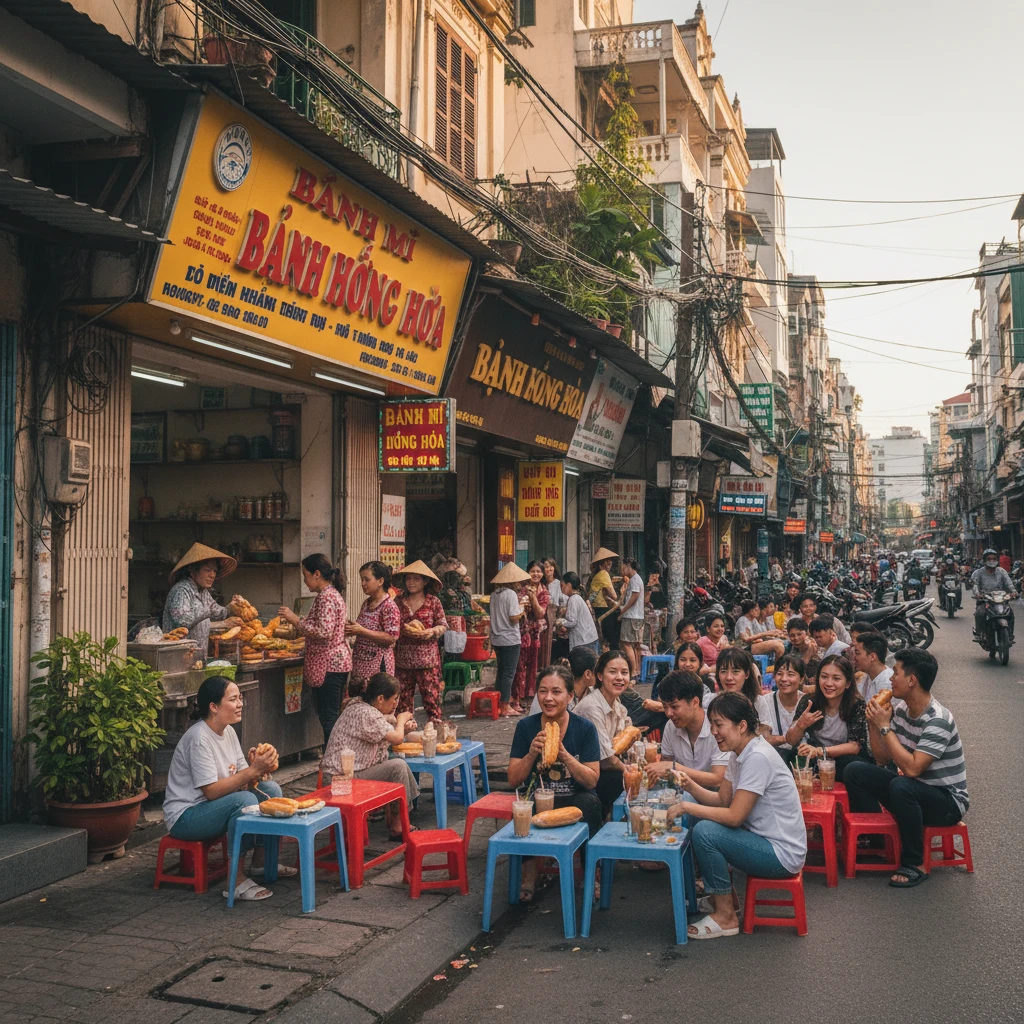 Bánh mì Hồng Hoa tại Tân Bình
