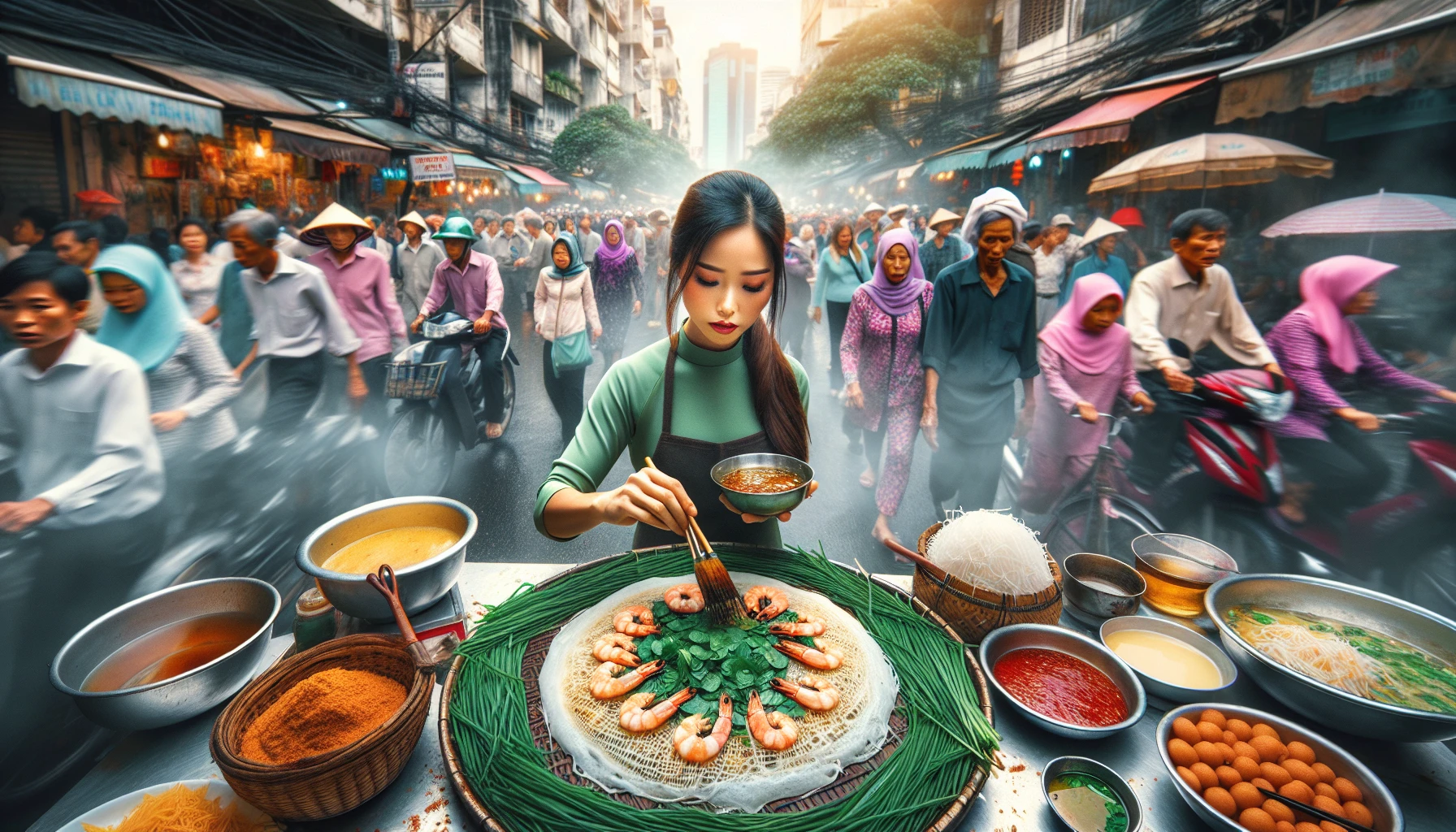 Bánh xèo Mỹ Cang giòn rụm Sài Gòn