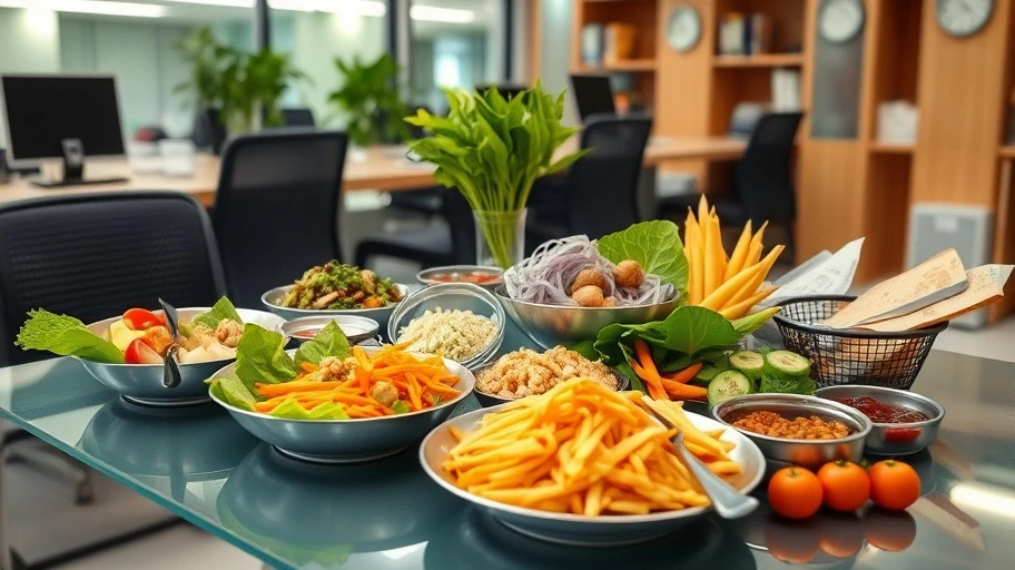 Bữa trưa văn phòng phổ biến và dinh dưỡng tại Việt Nam