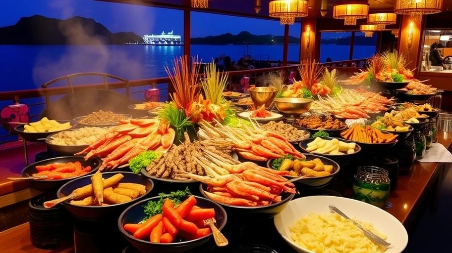 Buffet hải sản tại Hạ Long