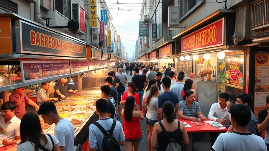 Buffet nướng hấp dẫn tại Xã Đàn