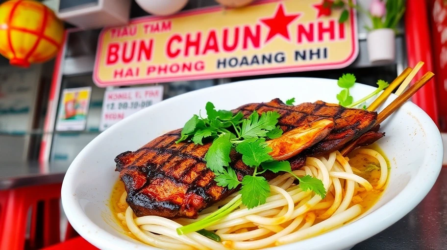 Bún chả đặc biệt Hoàng Nhi