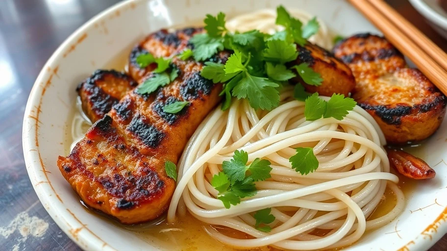 Bún chả quạt nổi tiếng Hải Phòng
