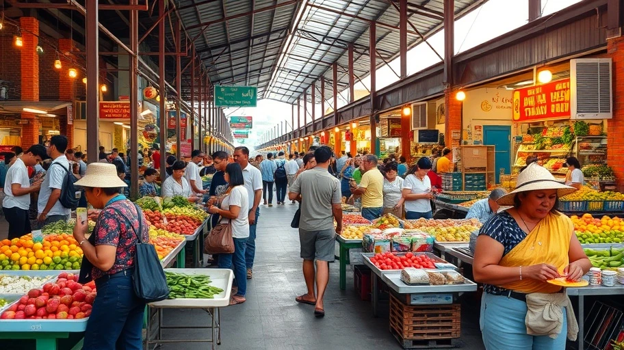 Chợ Hòa Xuân cùng các món ăn phong phú