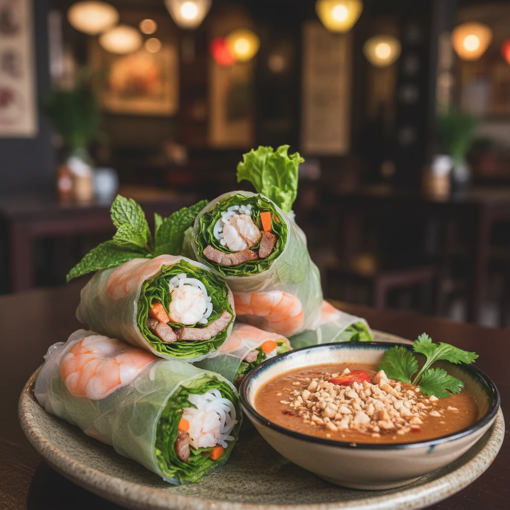 Cuốn tôm thịt Sài Gòn thơm ngon