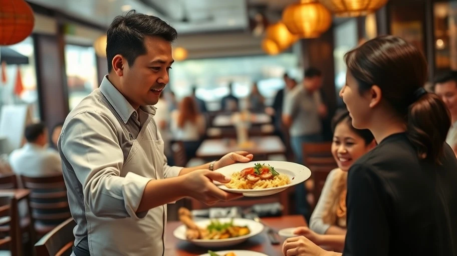 Dịch vụ khách hàng tại quán ăn 3A