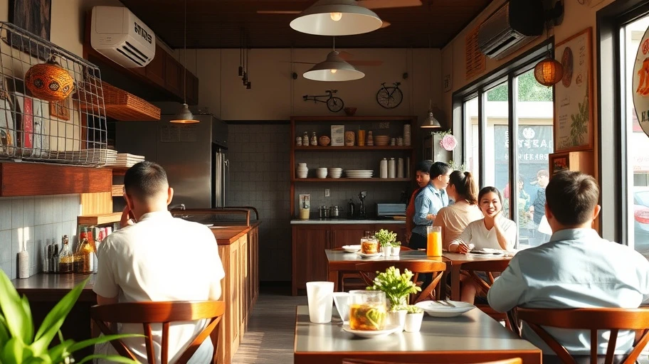 Dịch vụ khách hàng tại Quán Ngon Dương Khuê.