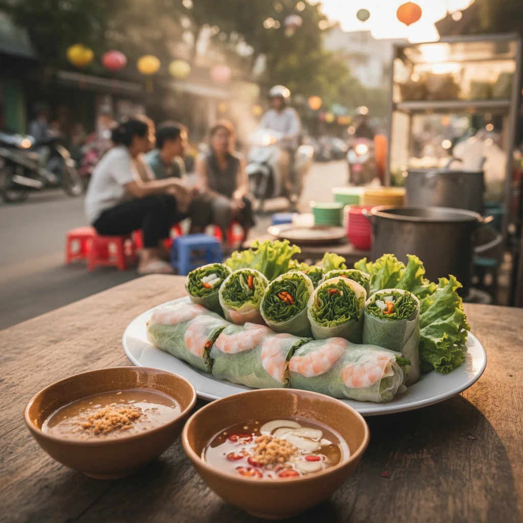 Gỏi cuốn Sài Gòn tươi ngon