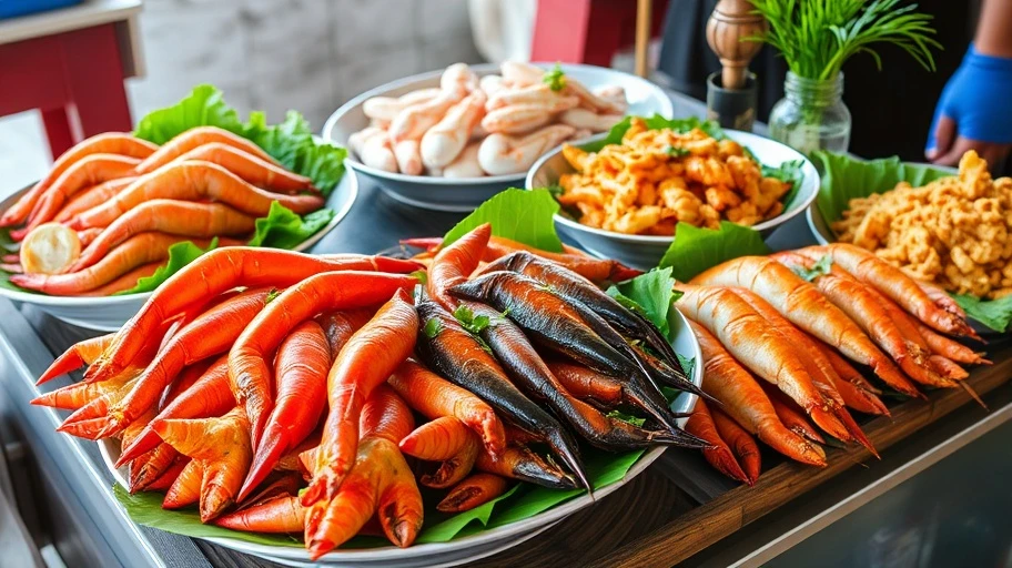 Hải sản tươi sống tại Năm Ngoan 2