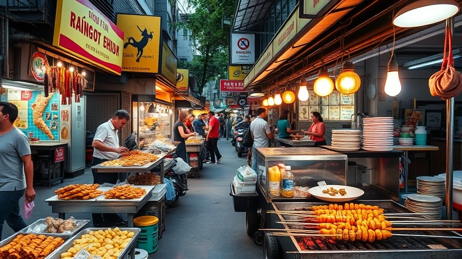 Hình ảnh ẩm thực đường phố Sài Gòn