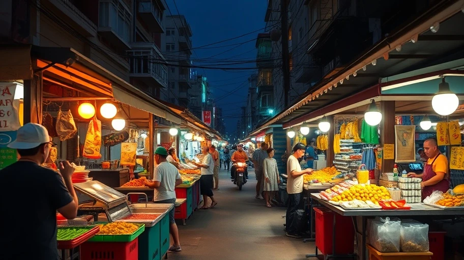 Hình ảnh ẩm thực đường phố Sài Gòn