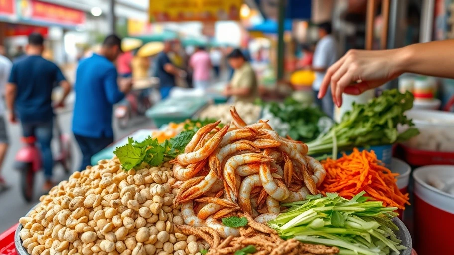 Hình ảnh bánh tráng trộn Sài Gòn