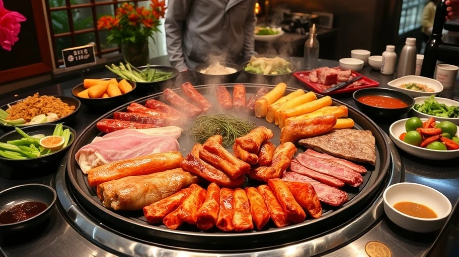 Hình ảnh buffet nướng tại Min Won BBQ