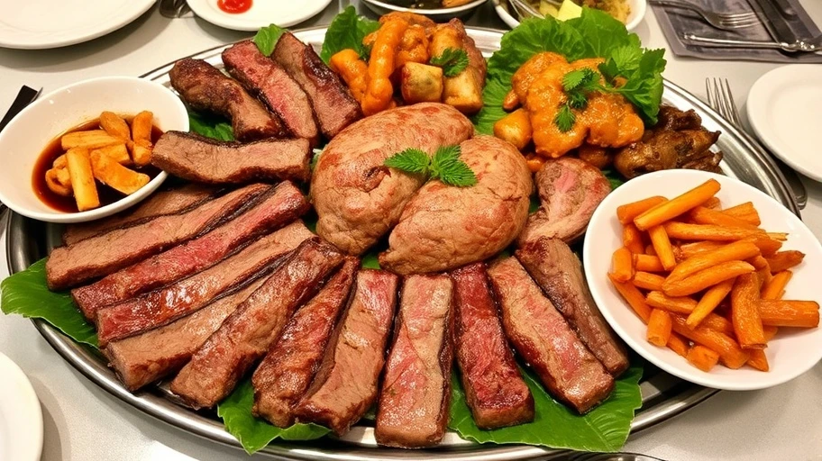 Hình ảnh các món bò tại quán Bò 7 Món Anh Sáu Sài Gòn