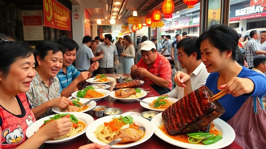 Hình ảnh cơm tấm Ba Ghiền nổi tiếng tại Sài Gòn.