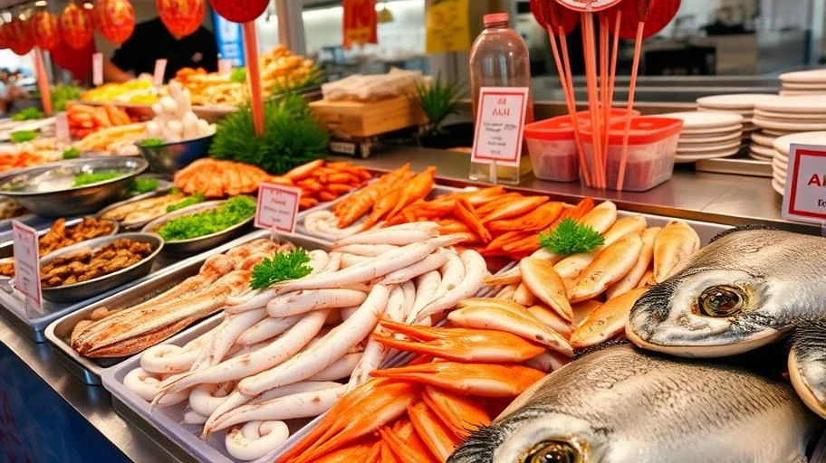 Hình ảnh hải sản tươi sống Cam Ranh