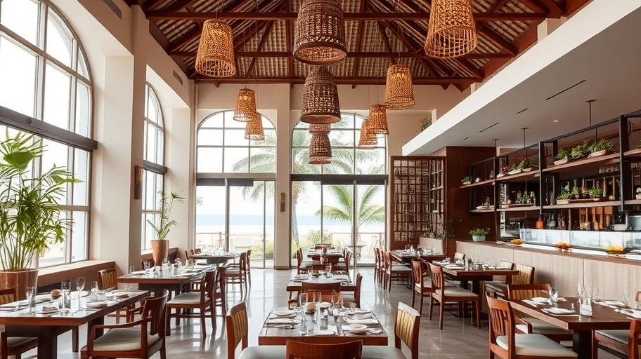Hình ảnh không gian và dịch vụ tại quán ngon biển An Bàng