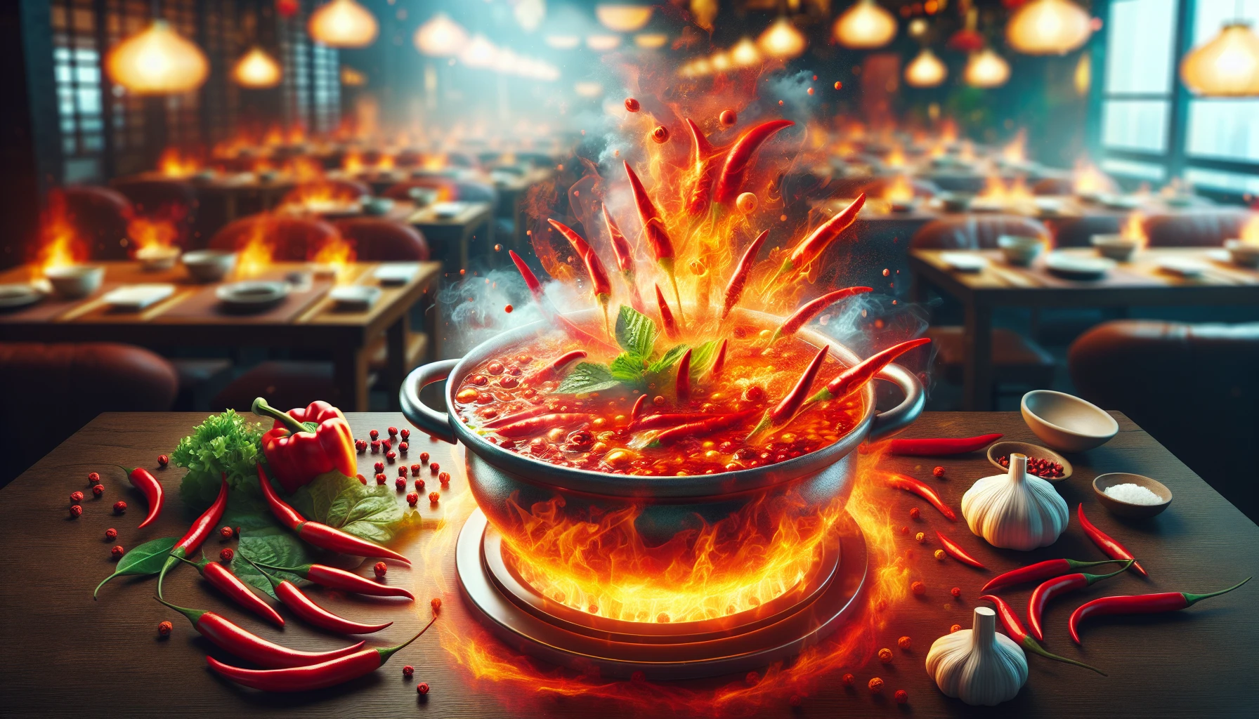 Hình ảnh lẩu Tứ Xuyên và Đậu phụ Mapo cay nồng