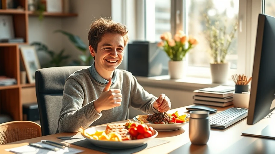 Hình ảnh lợi ích của việc ăn cơm trưa văn phòng tự nấu