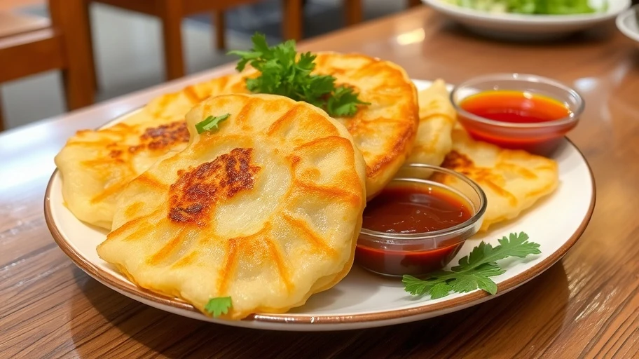 Hình ảnh món Bánh Xèo giòn vàng tại nhà hàng Sài Gòn.