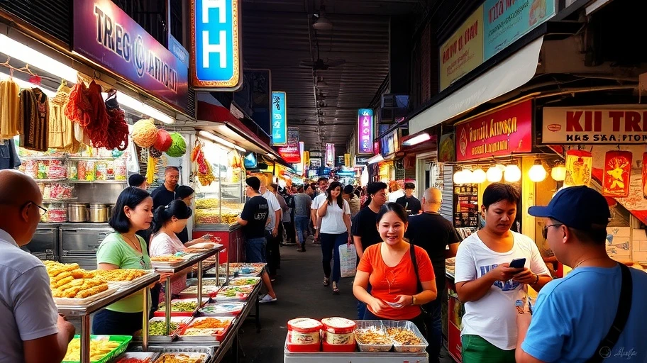 Hình ảnh quán ăn đường phố Sài Gòn