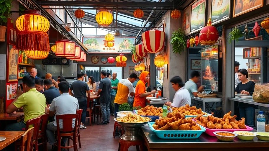 Hình ảnh quán ăn gà nổi tiếng tại Hà Nội