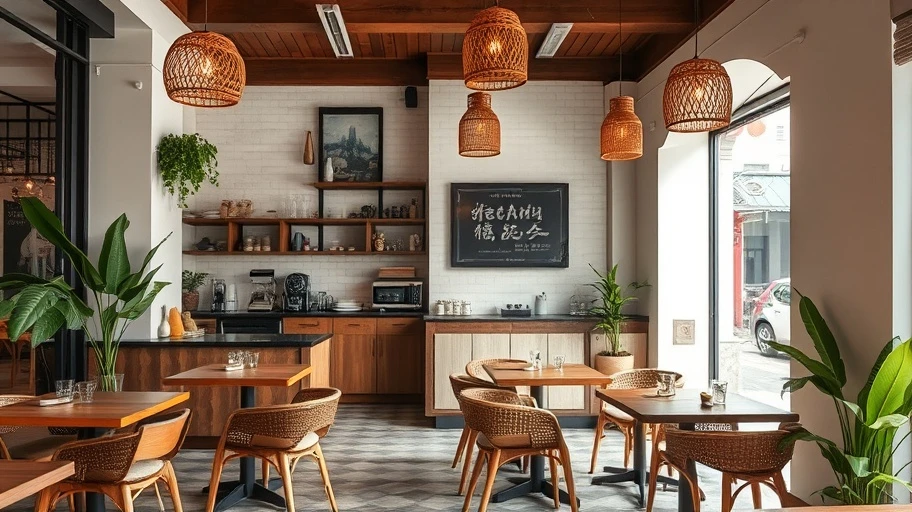 Hình ảnh quán ăn sáng hiện đại ở Sài Gòn
