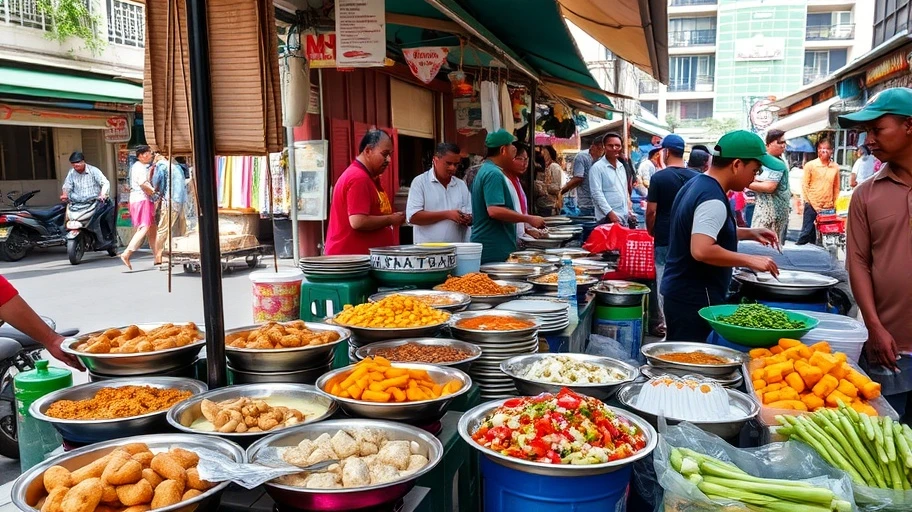Hình ảnh quán bán đồ ăn sáng ở Sài Gòn