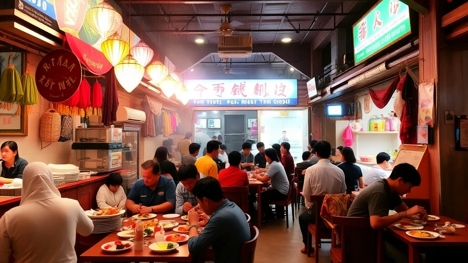 Hình ảnh quán Lẩu Phan đông đúc tại Linh Đàm