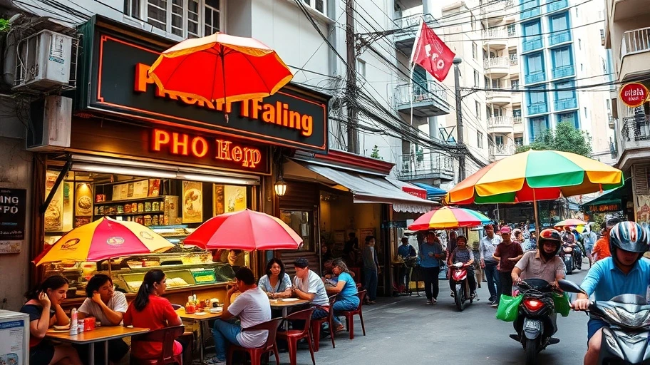 Hình ảnh quán phở nổi tiếng Sài Gòn