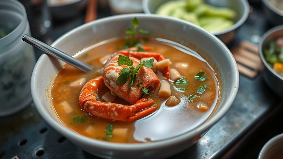 Hình ảnh súp cua Sài Gòn với thịt cua tươi ngon.