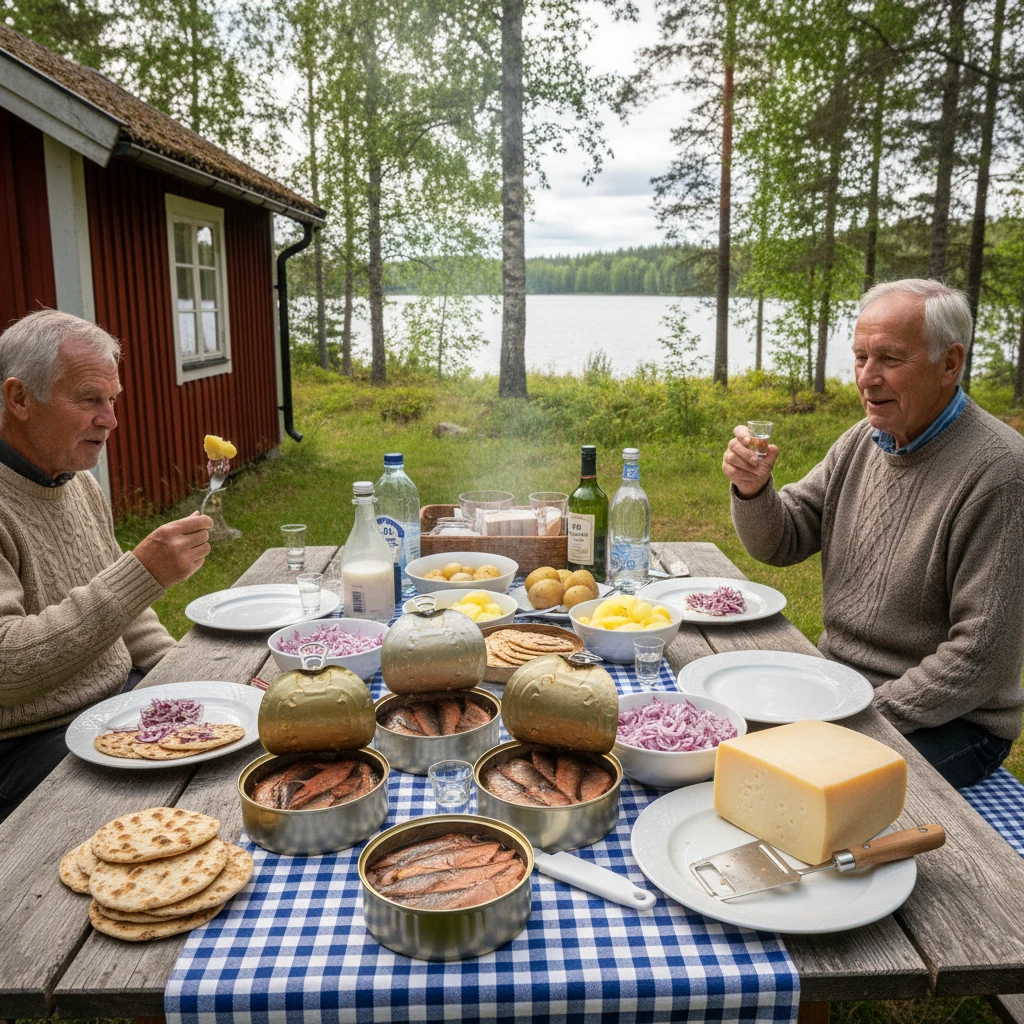 Hình ảnh Surströmming món cá trích lên men Thụy Điển