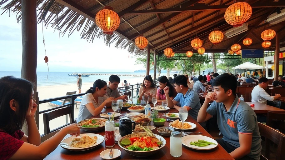 Hình ảnh trải nghiệm ẩm thực tại quán ngon biển An Bàng