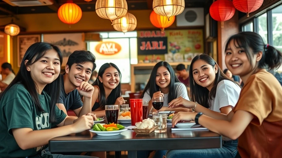 Kết nối xã hội tại quán ăn 8 đẩu ảnh