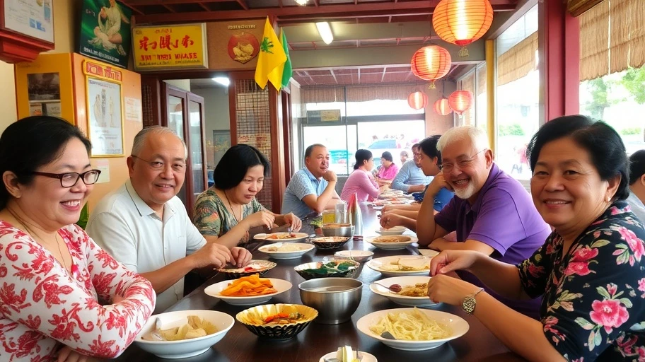 Khách hàng thưởng thức món ăn ngon tại ngõ 65 phố Phạm Ngọc Thạch.
