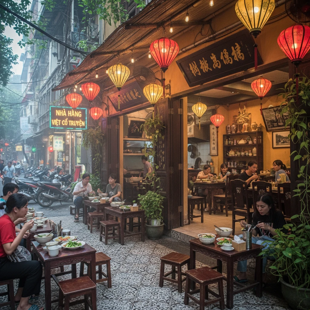 Không gian ấm cúng của Quán Cơm Xuân Mai tại Sài Gòn