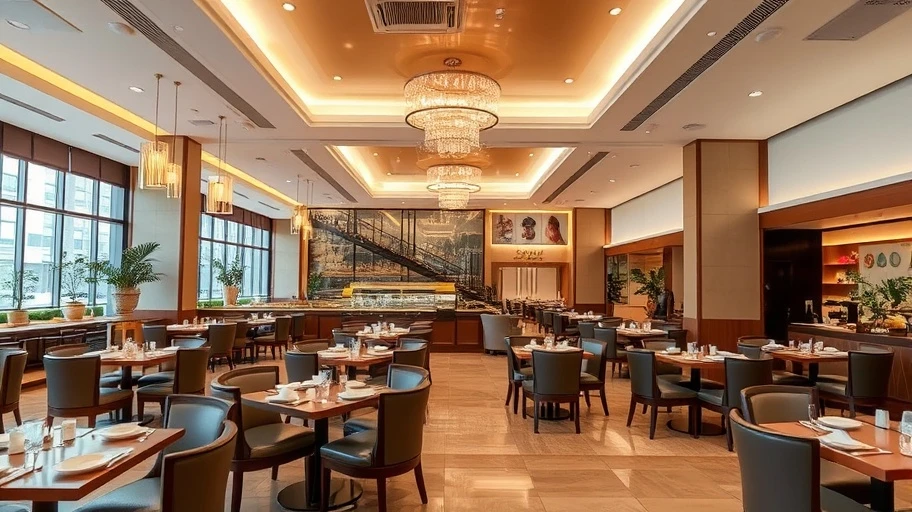 Không gian ấn tượng tại các quán buffet ở Sài Gòn