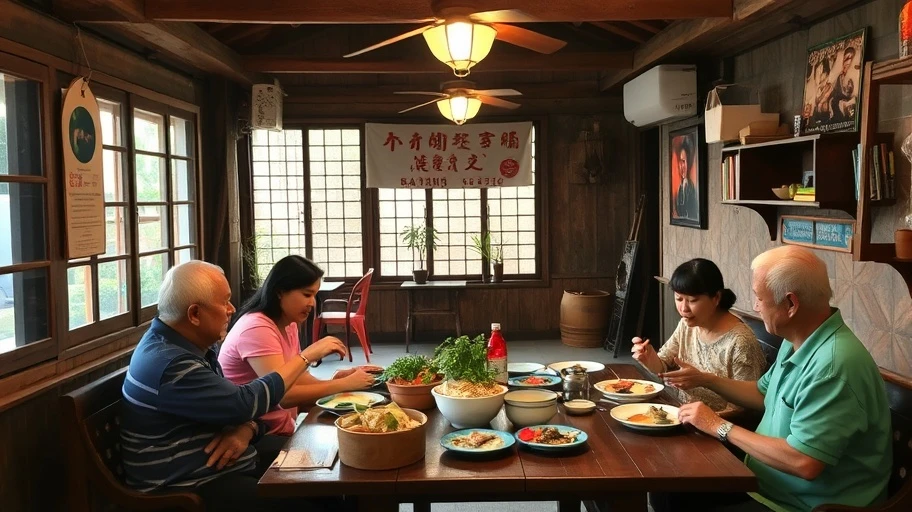 Không gian quán cơm quê Bắc Ninh