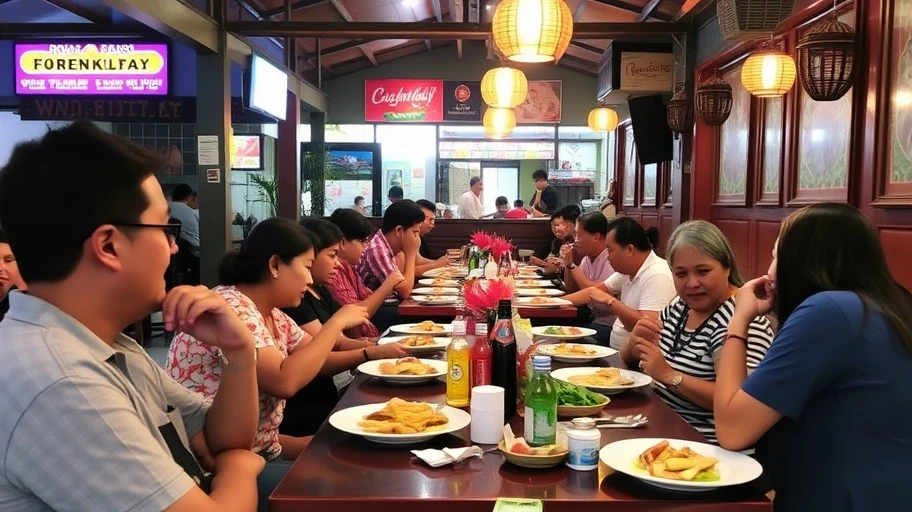 Không gian thưởng thức món ăn tại Buôn Ma Thuột