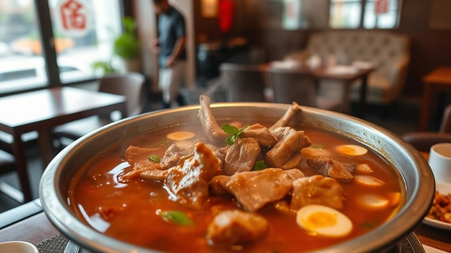Lẩu bò Tứ Xuyên với nước dùng cay nồng