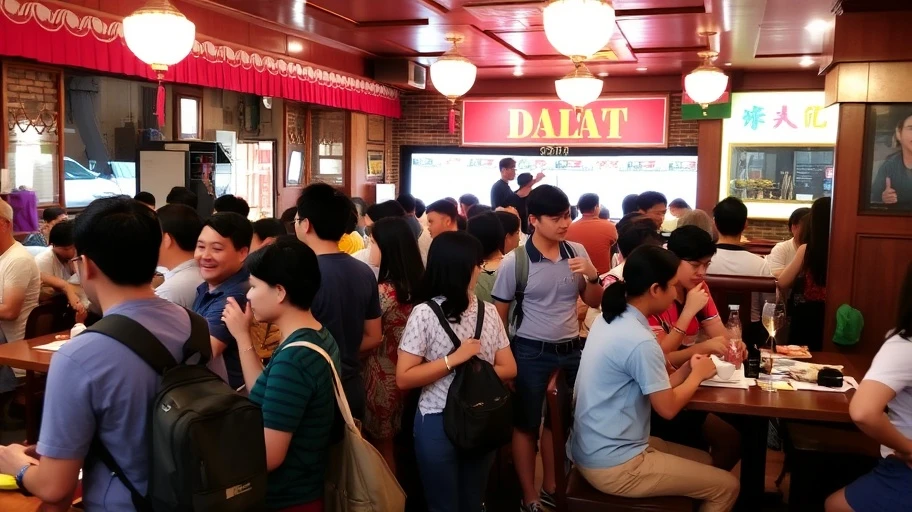 Lượng du khách tăng cao ở quán ăn Đà Lạt