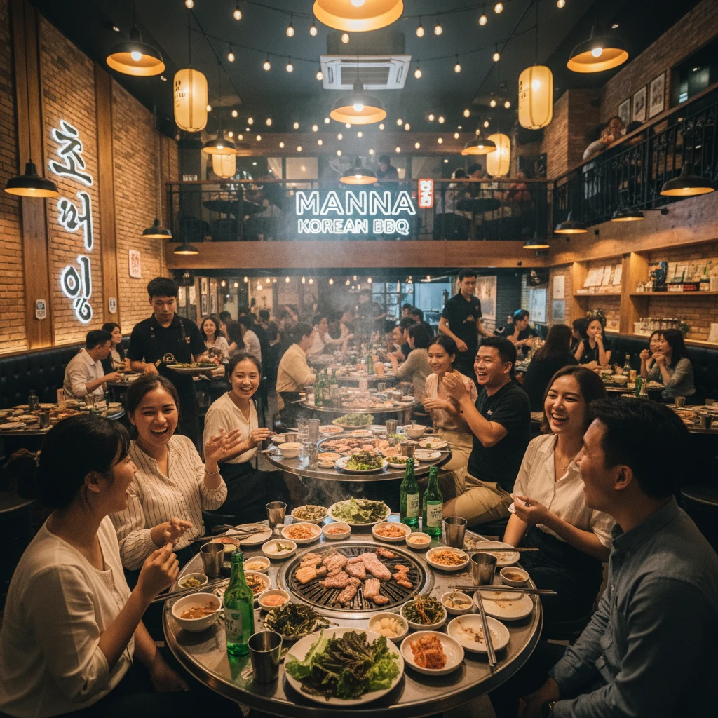 Manna Korean BBQ tại Sài Gòn với món nướng đậm chất Hàn Quốc
