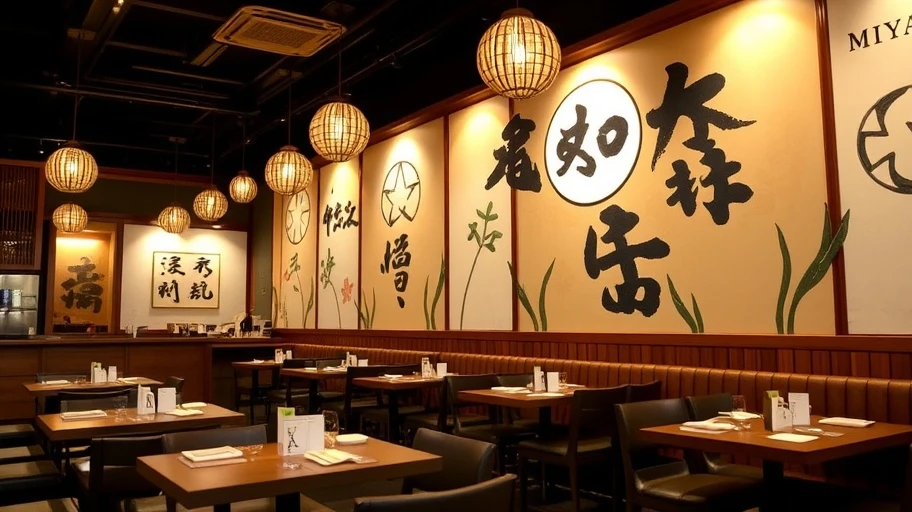 Miya Sushi Vũng Tàu với không gian chuẩn Nhật Bản.