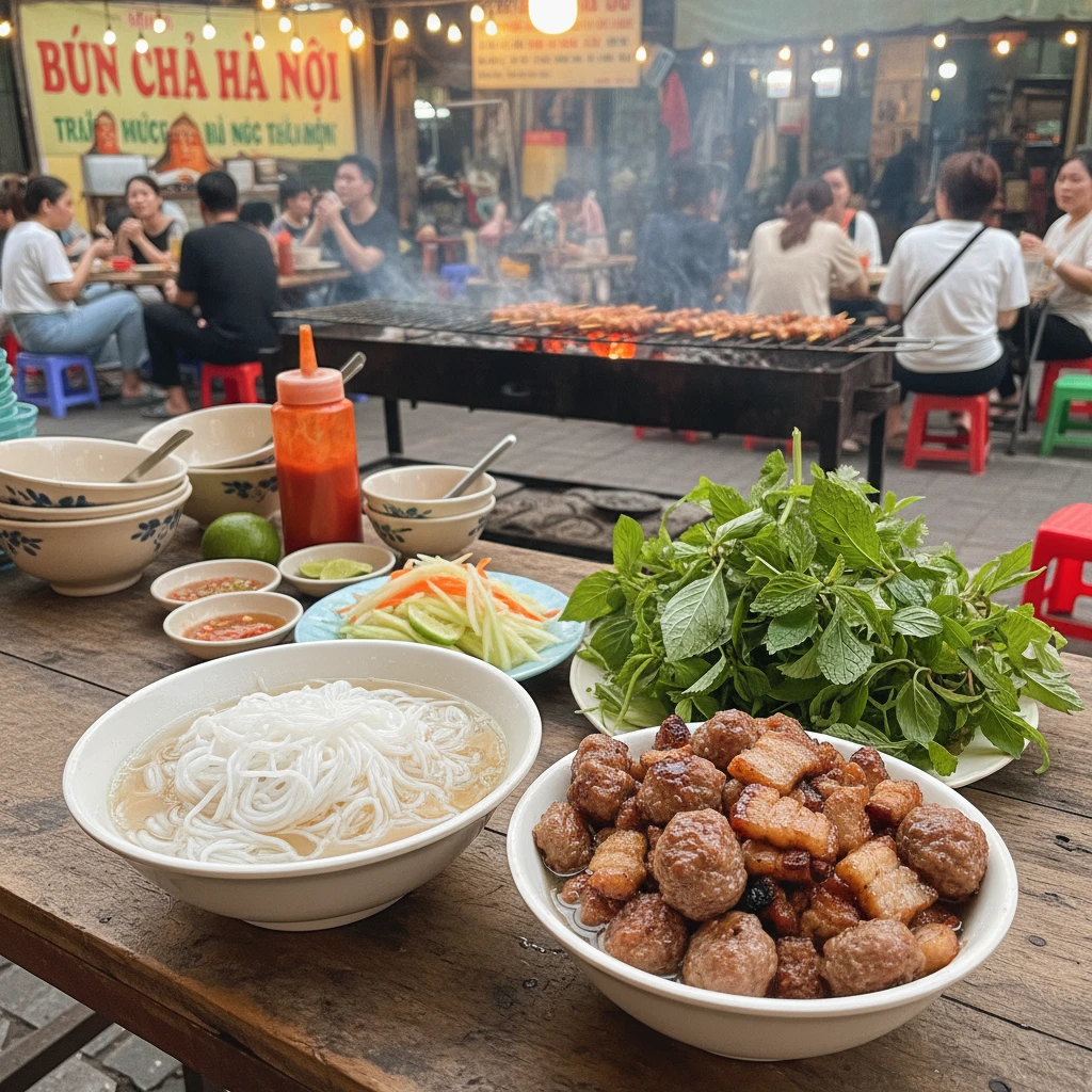Món bún chả nổi tiếng của Hà Nội